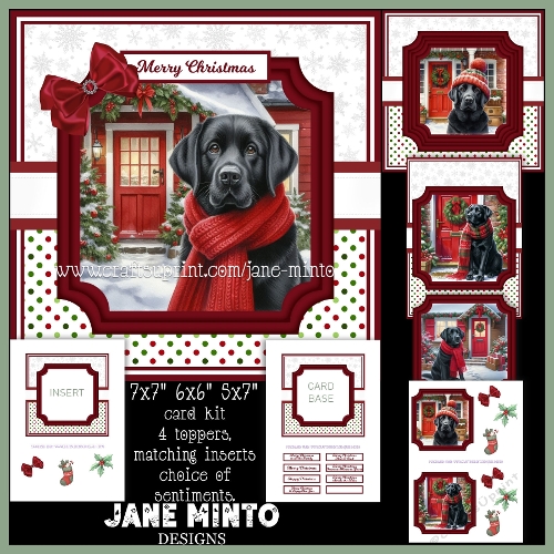 cup1383878_57683 - COZY CHRISTMAS LABRADOR 7x7, 6x6, 5x7