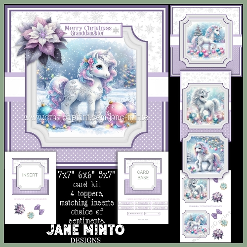 cup1384196_57683 - 7x7, 6x6, 5x7 CHRISTMAS UNICORN