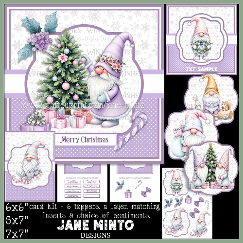 CHRISTMAS GNOMES - PASTEL