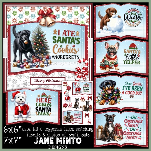 CHRISTMAS DOGS SET 2