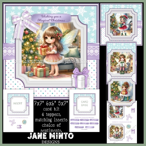 CHRISTMAS FAIRY 7x7, 6x6, 5x7