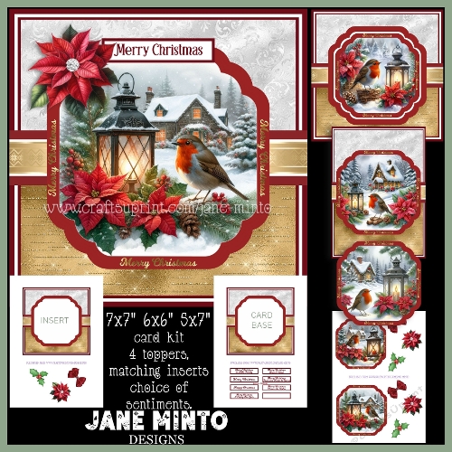 7x7, 5x7, 6x6 THE CHRISTMAS ROBIN
