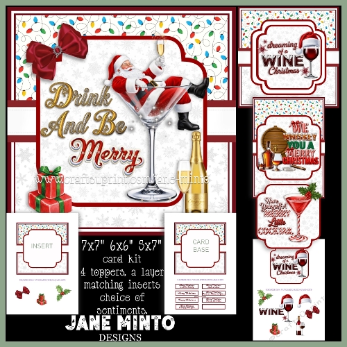 Image of cup1389132_57683 - DRINK & BE MERRY 7x7, 6x6, 5x7