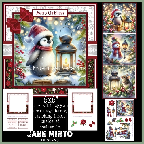 THE CHRISTMAS LANTERN - decoupage