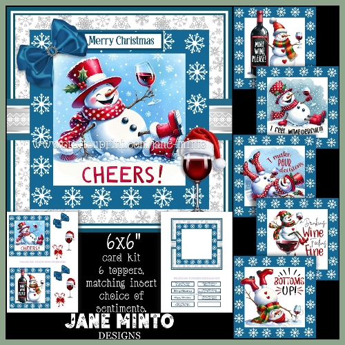 6X6 VERY MERRY SNOWMAN