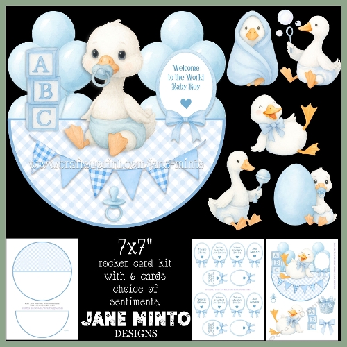 cup1392371_57683 - 7x7 BABY BOY GOSLING rocker card
