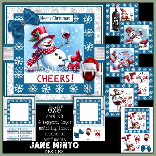 8x8 VERY MERRY SNOWMAN request