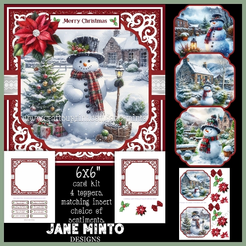 THE COTTAGE SNOWMAN 6x6