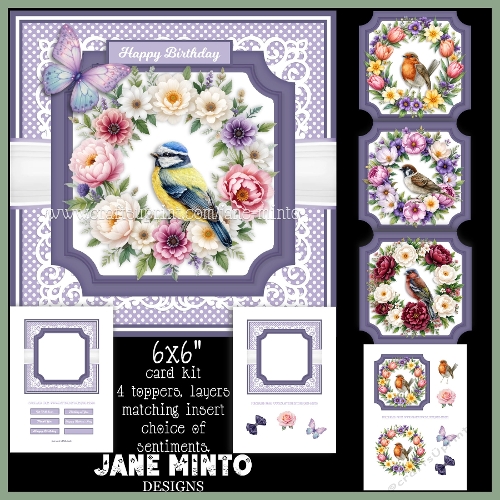 cup1394125_57683 - SPRING WREATH BIRDS 6x6