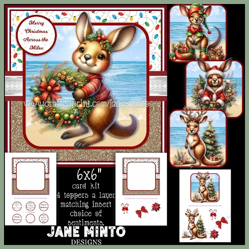 cup1394305_57683 - CHRISTMAS KANGAROO 6x6