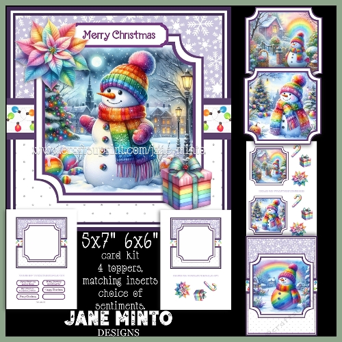 RAINBOW CHRISTMAS 6x6 & 5x7