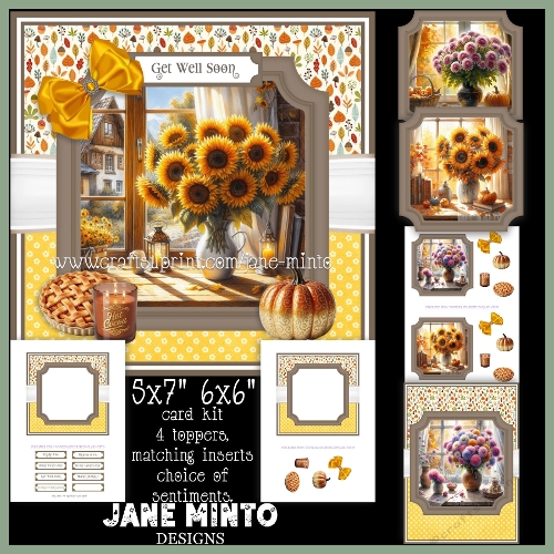 AUTUMN FLOWERS 6x6 5x7