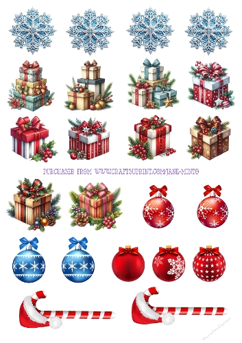 CHRISTMAS EMBELLISHMENTS sheet 2