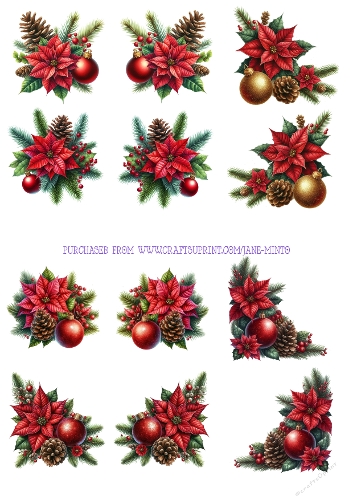 CHRISTMAS EMBELLISHMENTS sheet 3