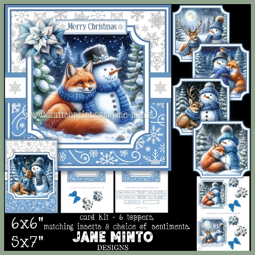 cup1399104_57683 - SNOWMANS BEST FRIEND SET 5 - 6x6 5x7