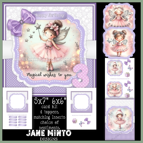 BIRTHDAY FAIRY 6x6 5x7