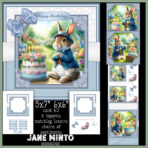 cup1403491_57683 - BIRTHDAY BUNNY 6x6 5x7