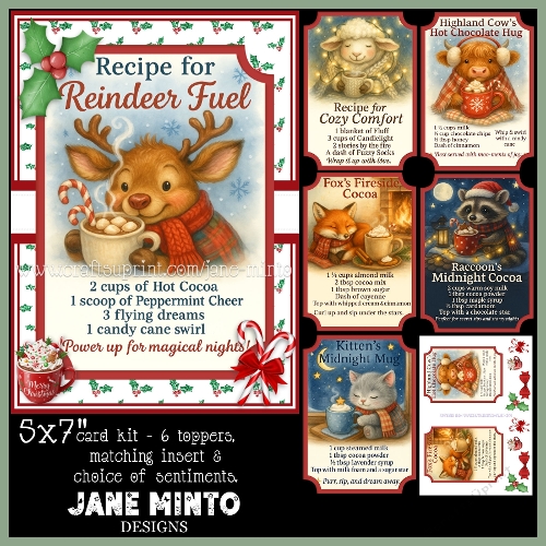 CHRISTMAS RECIPES set 3 - 5x7