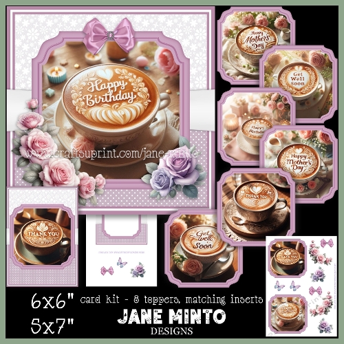 COFFEE GREETINGS 6x6 5x7