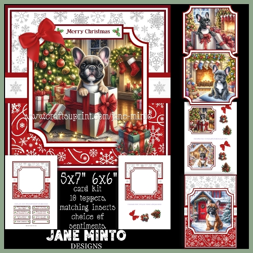 CHRISTMAS FRENCHIES 6x6 5x7
