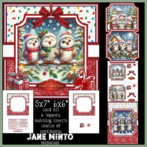 cup1405754_57683 - set 2 WISH YOU A MERRY CHRISTMAS 6x6 5x7