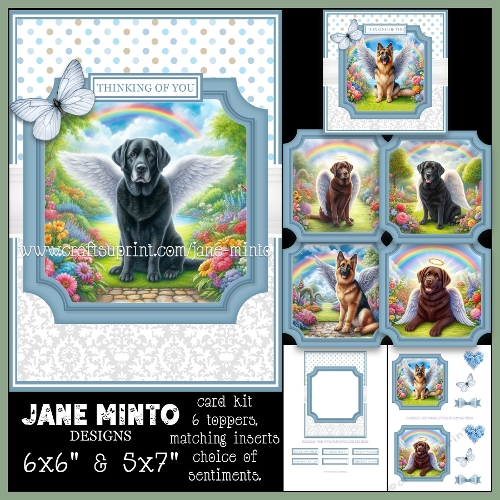 5x5 & 5x7 ANGEL DOGS - LABRADORS & GSD
