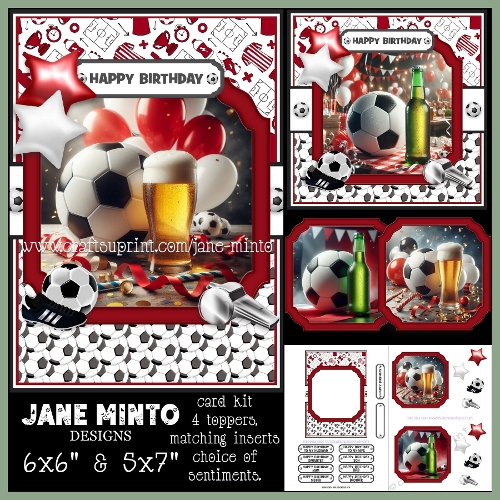 6x6 5x7 FOOTBALL BIRTHDAY