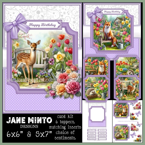 SPRINGTIME IN THE GARDEN 6x6 5x7