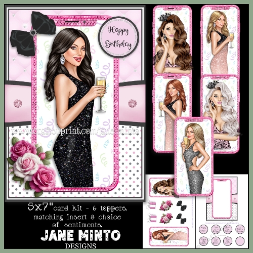 GLAM BIRTHDAY 5x7