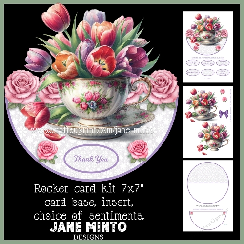TULIPS rocker card