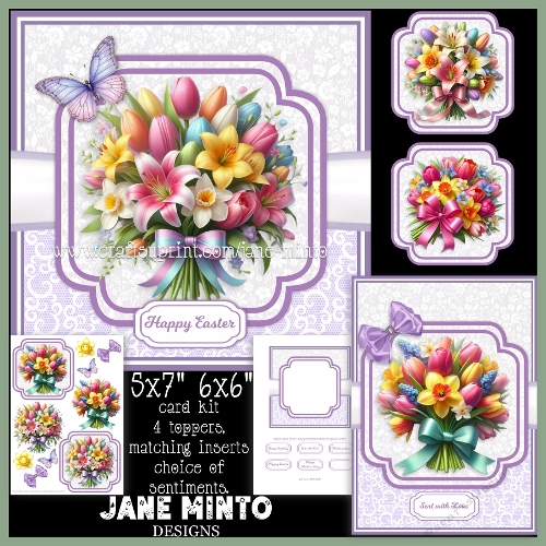 SPRING BOUQUET 5x7 6x6