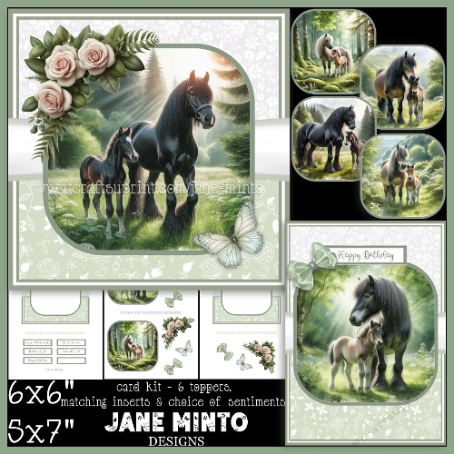 FOREST HORSES 5x7 6x6 request