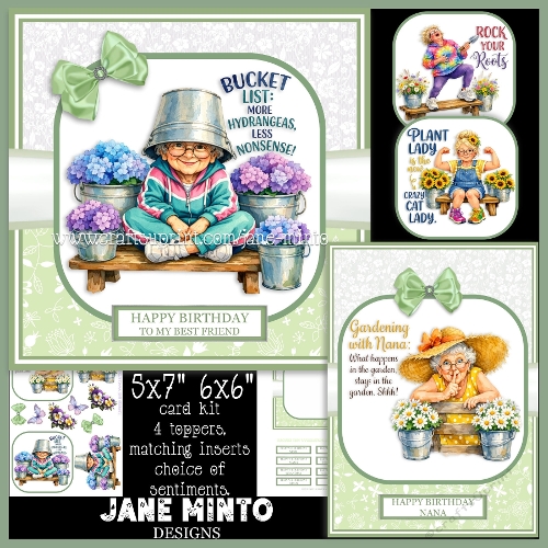 GARDENING GRANDMAS 5x7 6x6