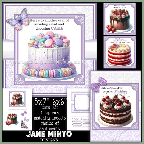 cup1438230_57683 - 5x7 6x6 BIRTHDAY CAKES