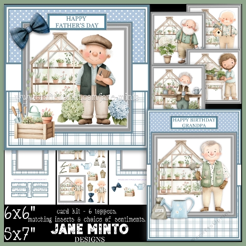 5x7 6x6 HAPPY GARDENER 
