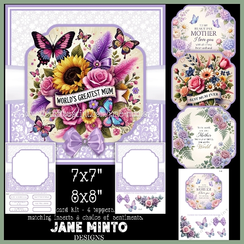 FLORAL MUM TOPPERS 7x7 8x8 request