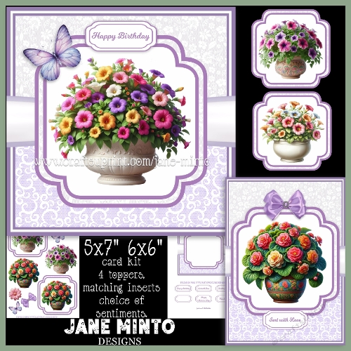 5x7 6x6 PRETTY POTS