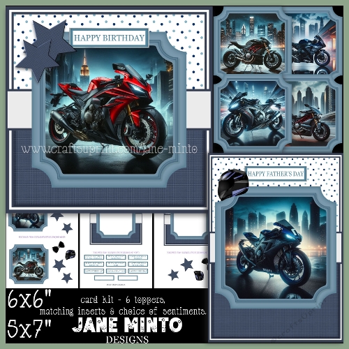 5x7 6x6 CITY BIKERS