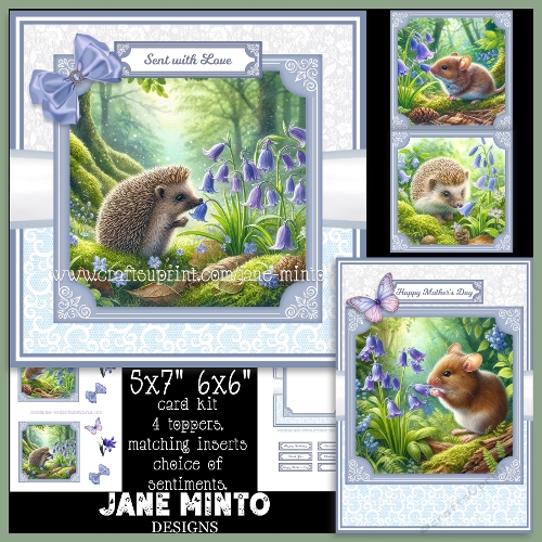 5x7 6x6 IN THE BLUEBELLS set 1