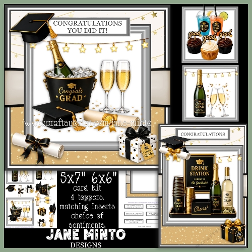 5x7 6x6 GRADUATION TOPPERS set 1