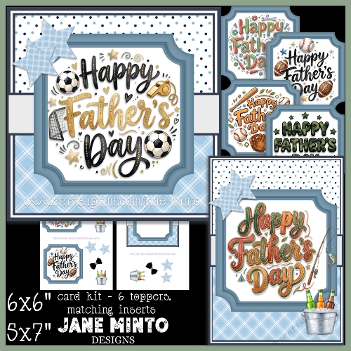 FATHERS DAY TOPPERS 5x7 6x6