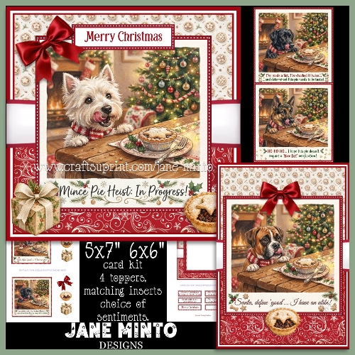 MINCE PIE HEIST - 4 different dogs