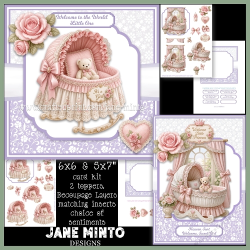 BABY GIRL - decoupage