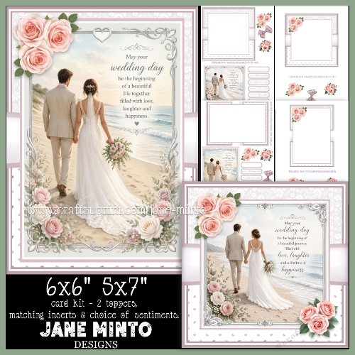 BEACH WEDDING 6x6 5x7