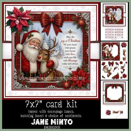 7x7 JOY OF CHRISTMAS - decoupage
