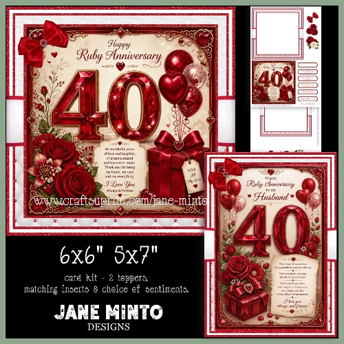 RUBY ANNIVERSARY - husband or wife