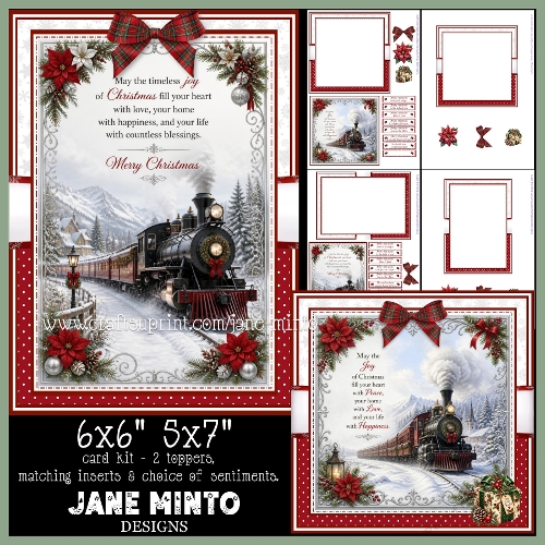 CHRISTMAS TRAIN 6x6 5x7