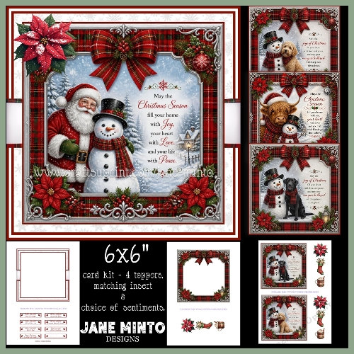 TARTAN CHRISTMAS SET 6x6
