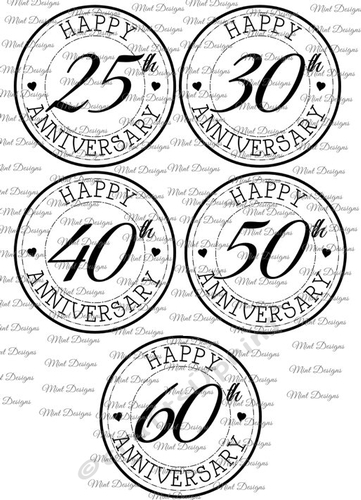 Anniversary digi stamps