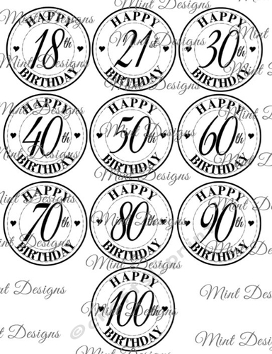 BIRTHDAY DIGI STAMPS 